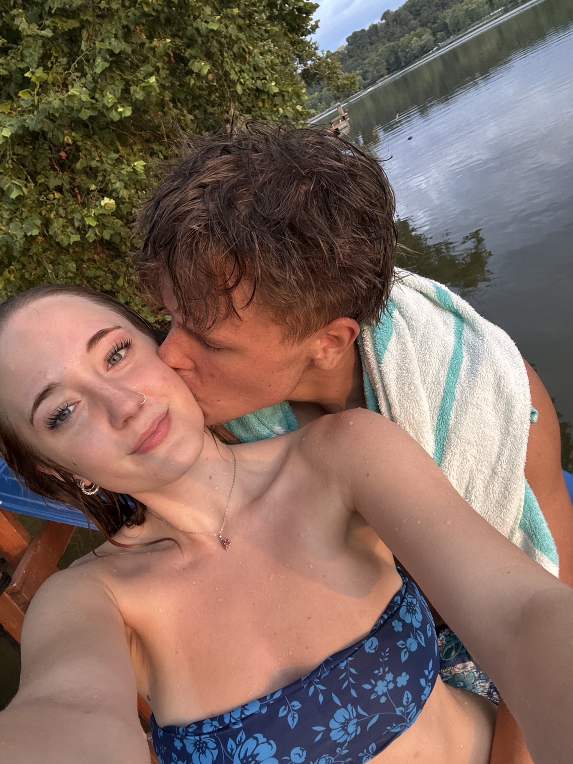 My favorite view, even with the whole lake behind us.