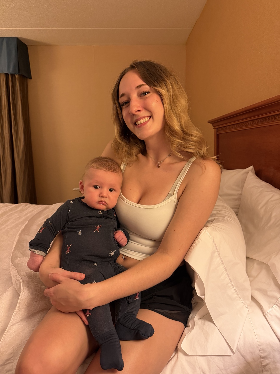 Two very cute smiles in one picture.