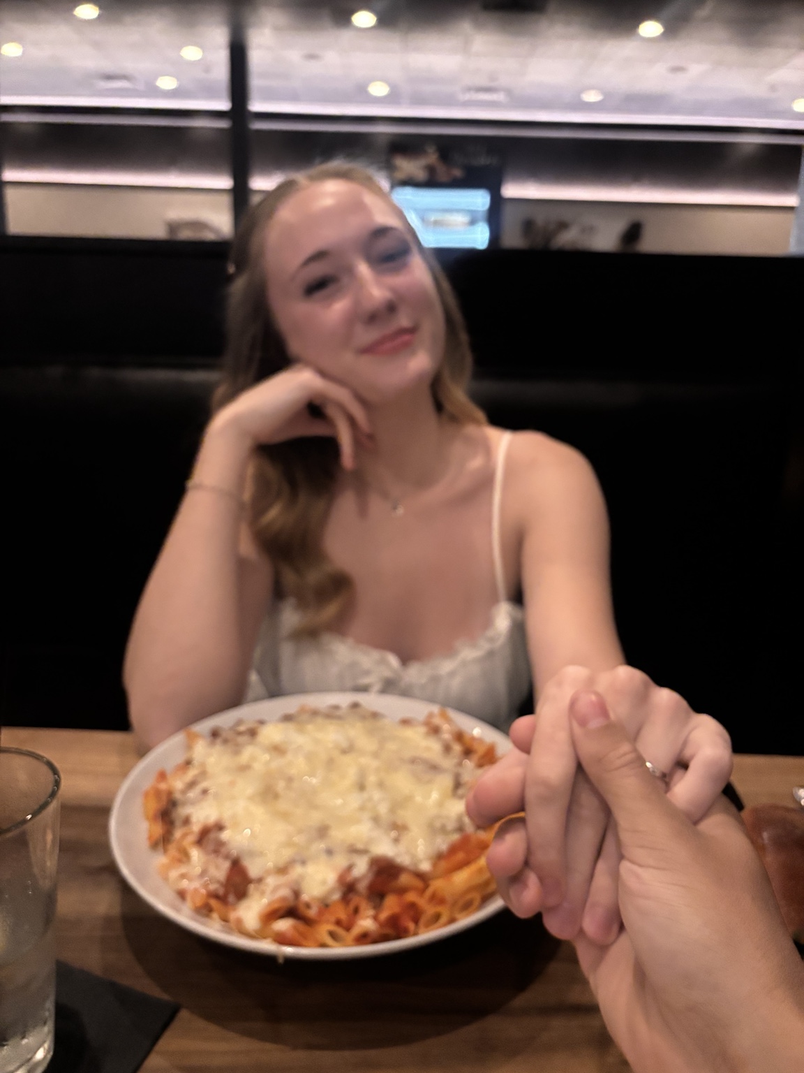 Good food, your hand in mine, and the prettiest view.