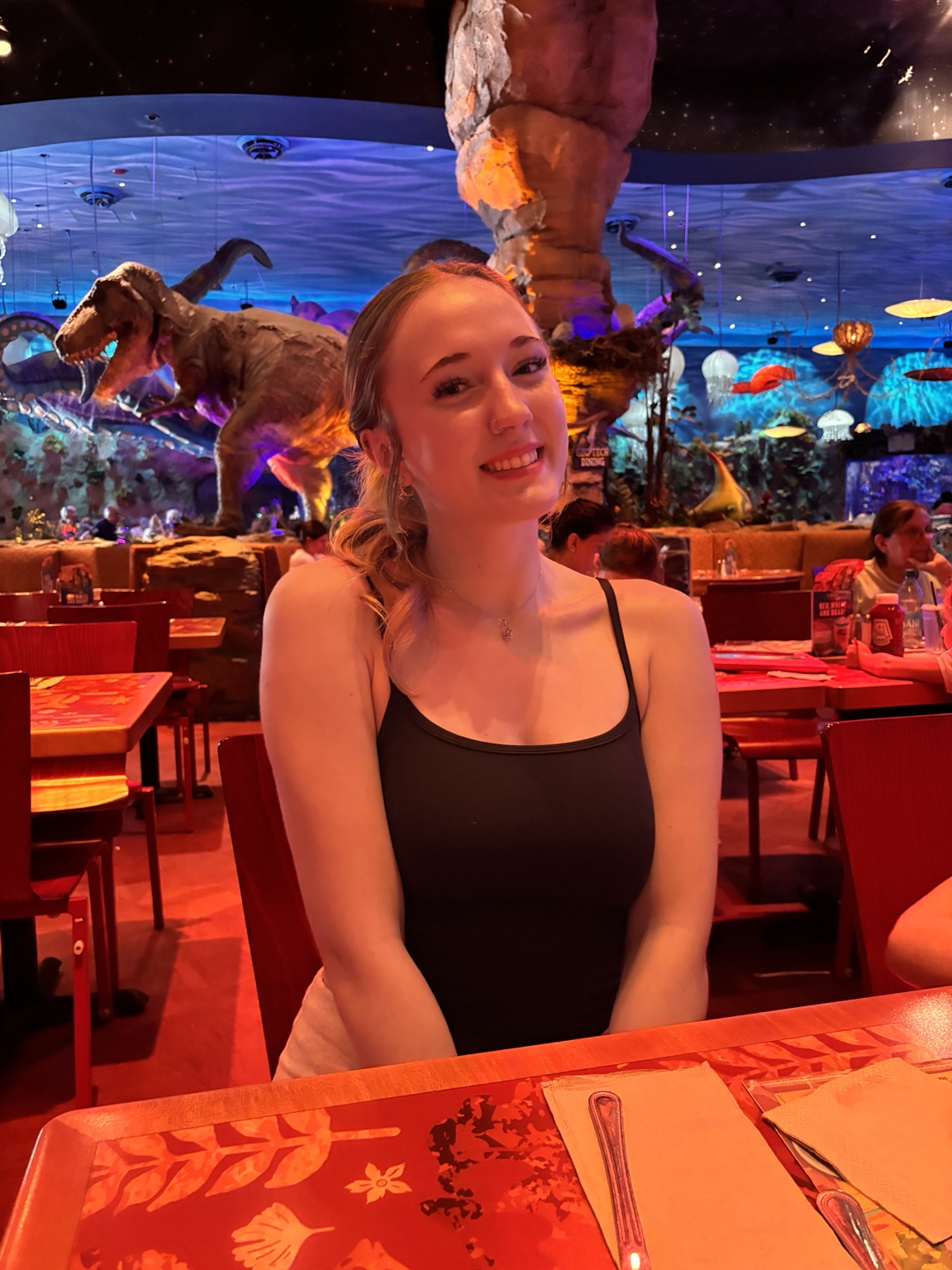 Still the cutest thing in a room full of dinosaurs.